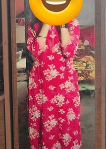 Vibrant Floral Print Kurta Set