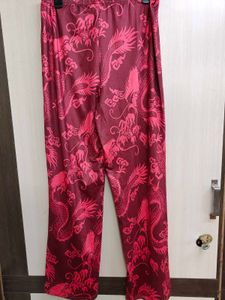 Shein Brand Stretchable Printed Straight Pant