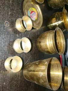 Brass Pooja Utensils Set for Religious Ceremonies