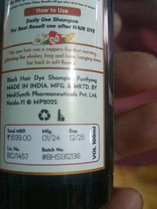 Black Hair Dye