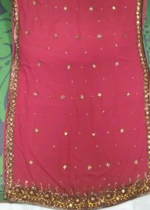 Georgette Stone And Sequins Saree
