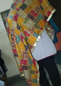 sequence multi colour navratri heavy duptta