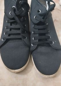 Black Boot Type Shoes