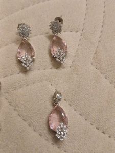 Pink Gemstone Jewelry Set