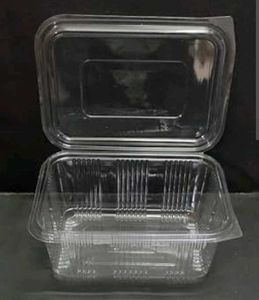 200 pcs Hinged Rectangular Food Containers