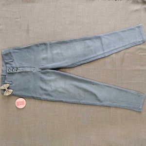 New Super High Rise Button Jeans