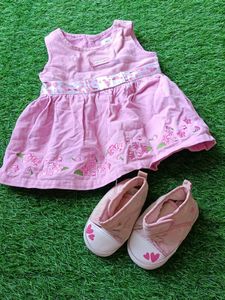 Pink H&M Dress & Shoe Set