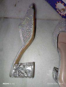 Sparkling Embellished Pointed Toe Mules