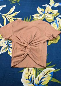 Twisted Front Crop Top