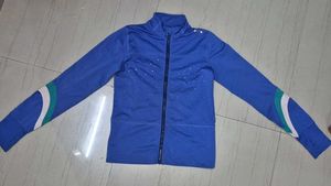 Blue Track Jacket with Sparkles