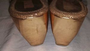 Sparkling Gold Embellished  Sandals