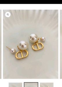 Dior inspired Vintage Pearl Earrings
