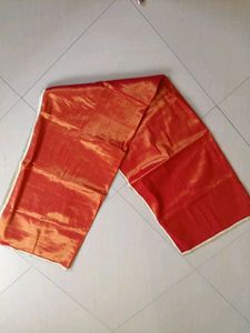 Elegant golden red dupatta