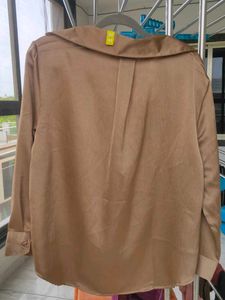 Elegant Satin Button-Up Shirt