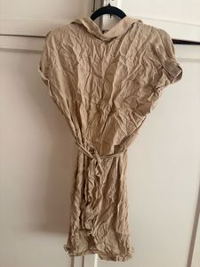 Tan Utility Shirt Dress