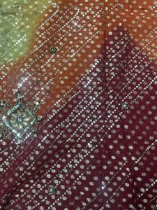 Sparkling Ombre Saree With Blouse