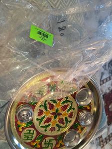 Decorative Pooja Thali Set