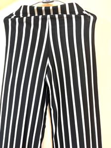 Striped Wide-Leg Pants