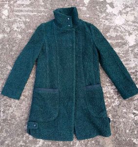 Cozy Teal Textured Coat