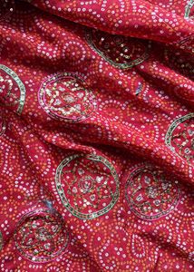 Embellished Red saree