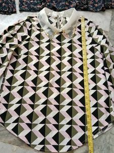 Chic Floral &amp; Geometric Print Tops
