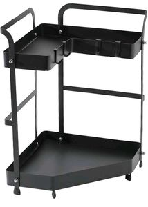 L Corner Storage Cart metal
