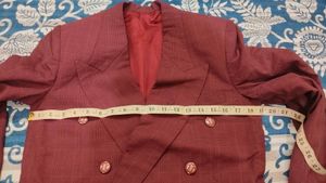 Maroon korean coat