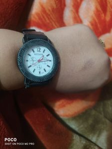 Black Strap watch