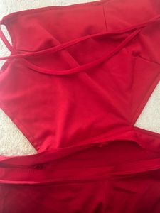 Red One-Shoulder Dress