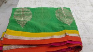 A multi Coloured Dupatta With Big Zari Boota