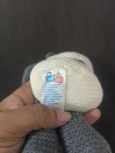 Jack and Jill Rattle Panda Knit Dol