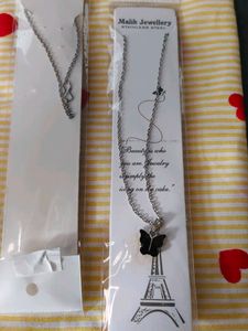 Malik Jewellery Butterfly Pendant Necklace