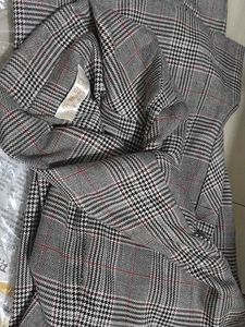 22.Stylish Plaid Blazer Jacket