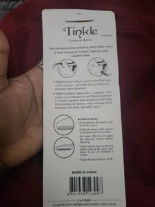 Tinkle high quality ,safety eye brow razor