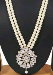 Long Pearl Kundan Mala