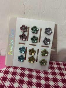 Flower Stud Earring Set