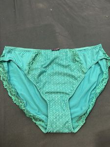 Marks & Spencer’s Teal Lace Trim Briefs