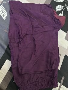 Elegant Embroidered Purple Dress