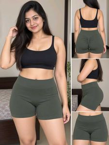 High Waisted  Stretchable Shorts – L Size