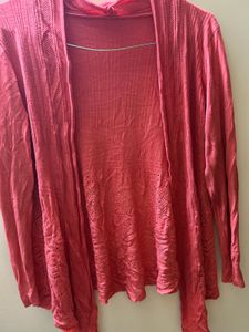 Coral Knit Shrug