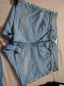 H&M Light Wash Denim Shorts