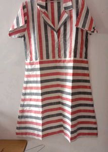 Set of 3 Striped short frock dress