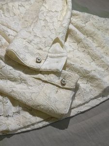 Cream Lace Blouse