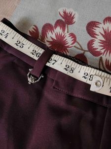 Classic Maroon Trousers (Straight fit)