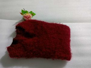 Korean Furr Long Sweater With Free Gift 🎁