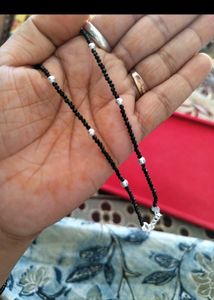 Black Beads Silver Anklet For Women Nd Girls