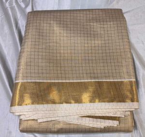 Golden Checked Dhotis
