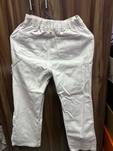 WHITE DENIM PANTS