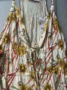 Zara Floral Print Mini jumpsuit