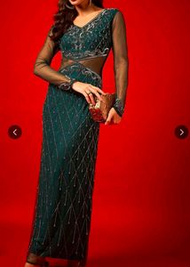Stunning Embellished Teal Gown